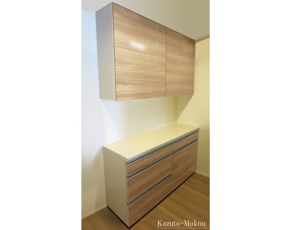 オーダーカップボード 大阪市 Y O 様邸 壁面造作家具 一翔木工 かずともっこう